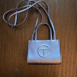Telfar Metallic Blue Mini Bag